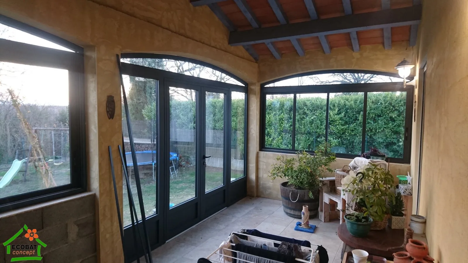 Fermeture de terrasse en aluminium sur mesure à Sauzet - Photo 7