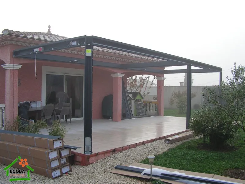 Installation d'une pergola bioclimatique à La Rouvière (30190) - Photo 1
