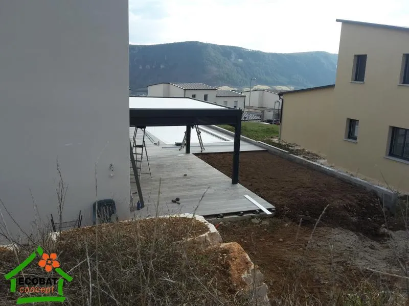 Pose d'une pergola bioclimatique à Mende (48000) - Photo 6