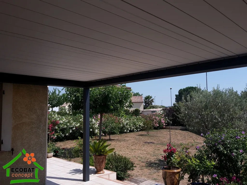 Pose d'une pergola bioclimatique BRUSTOR B200 XL à Aubord - Photo 3