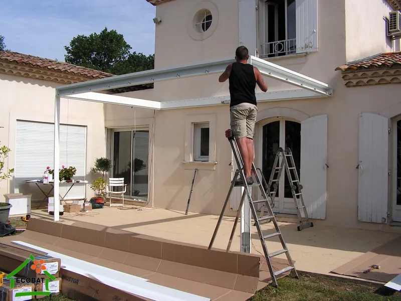 Saint-Geniès-de-Malgoires - 30190 - Pose d'une pergola bioclimatique sur mesure - Photo 5