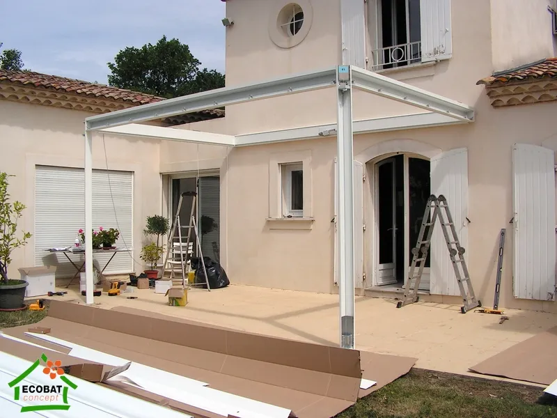 Saint-Geniès-de-Malgoires - 30190 - Pose d'une pergola bioclimatique sur mesure - Photo 8