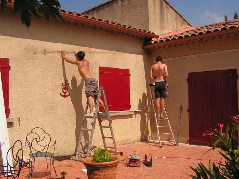 Sauzet - 30190 - Pose d'une pergola bioclimatique Brustor - Photo 1